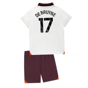 Manchester City Kevin De Bruyne #17 Gostujuci Dres za Dječji 2023-24 Kratak Rukavima (+ kratke hlače)